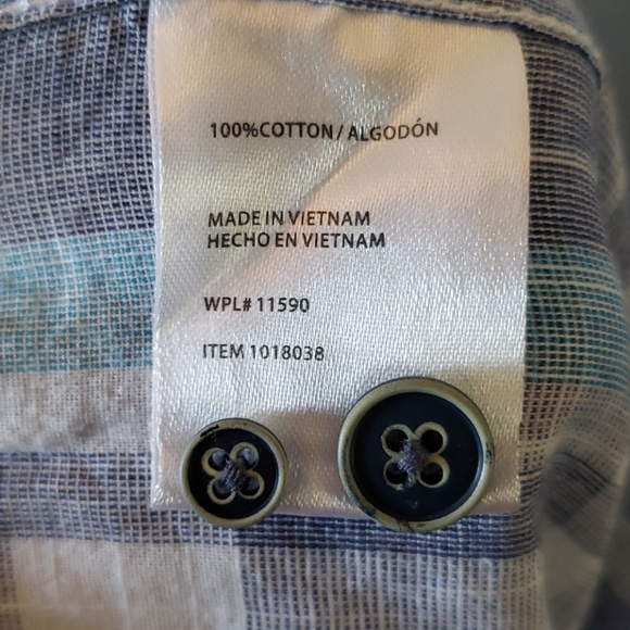 Weatherproof Plaid Button Down Short Sleeve Shirt - Picture 11 of 13